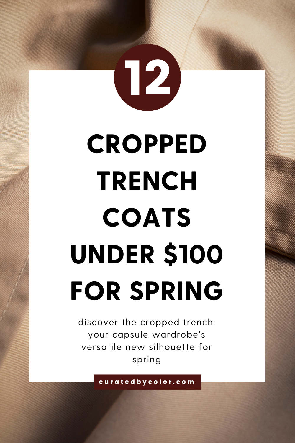 12 Cropped Trench Coats Under $100 For Spring